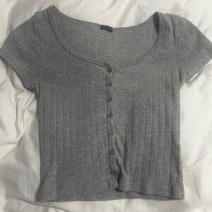 grey brandy melville top